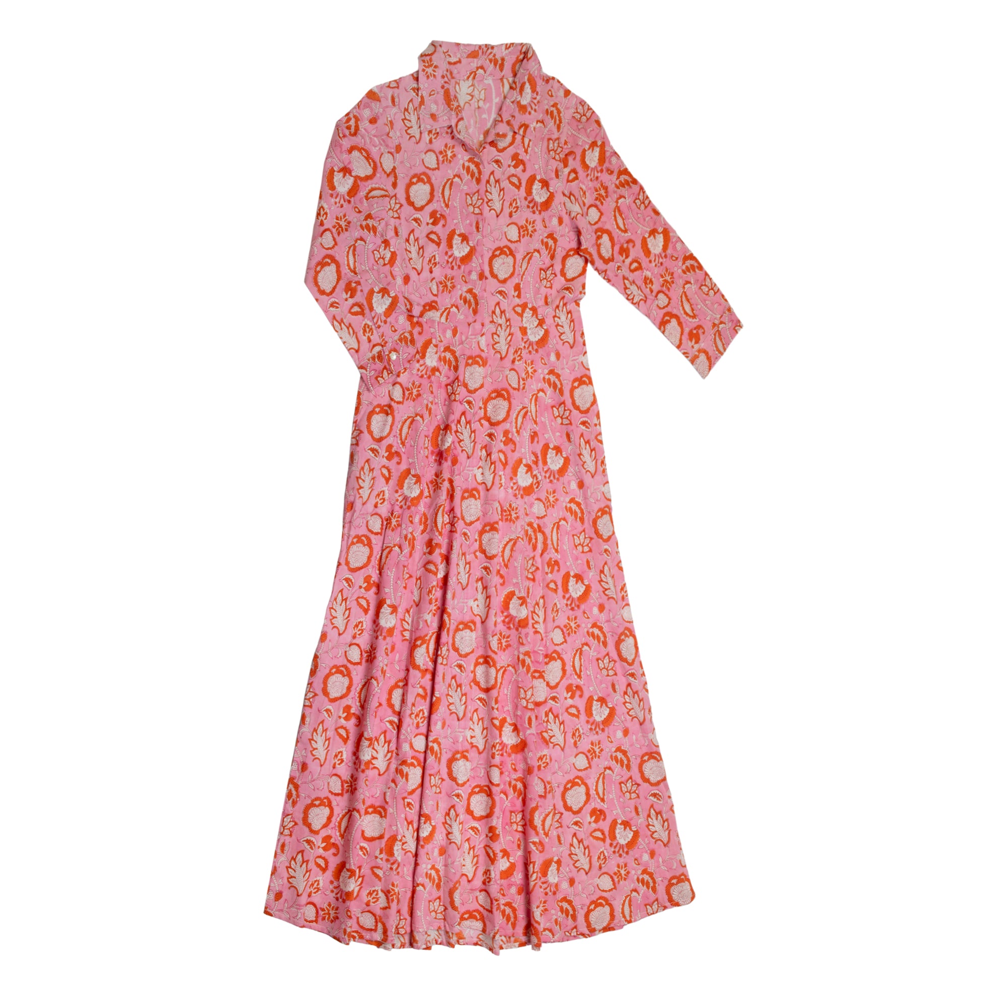 Cotton shirt dress