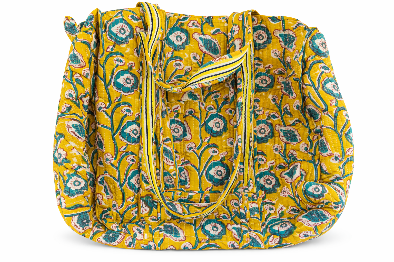 Quilted Cotton Duffle Bag