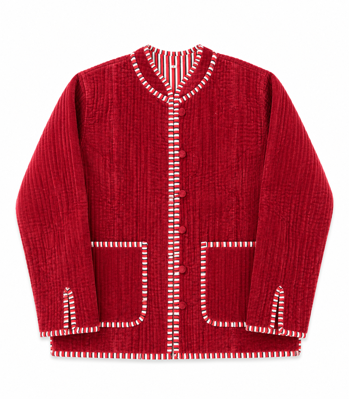 Velvet quilted jacket