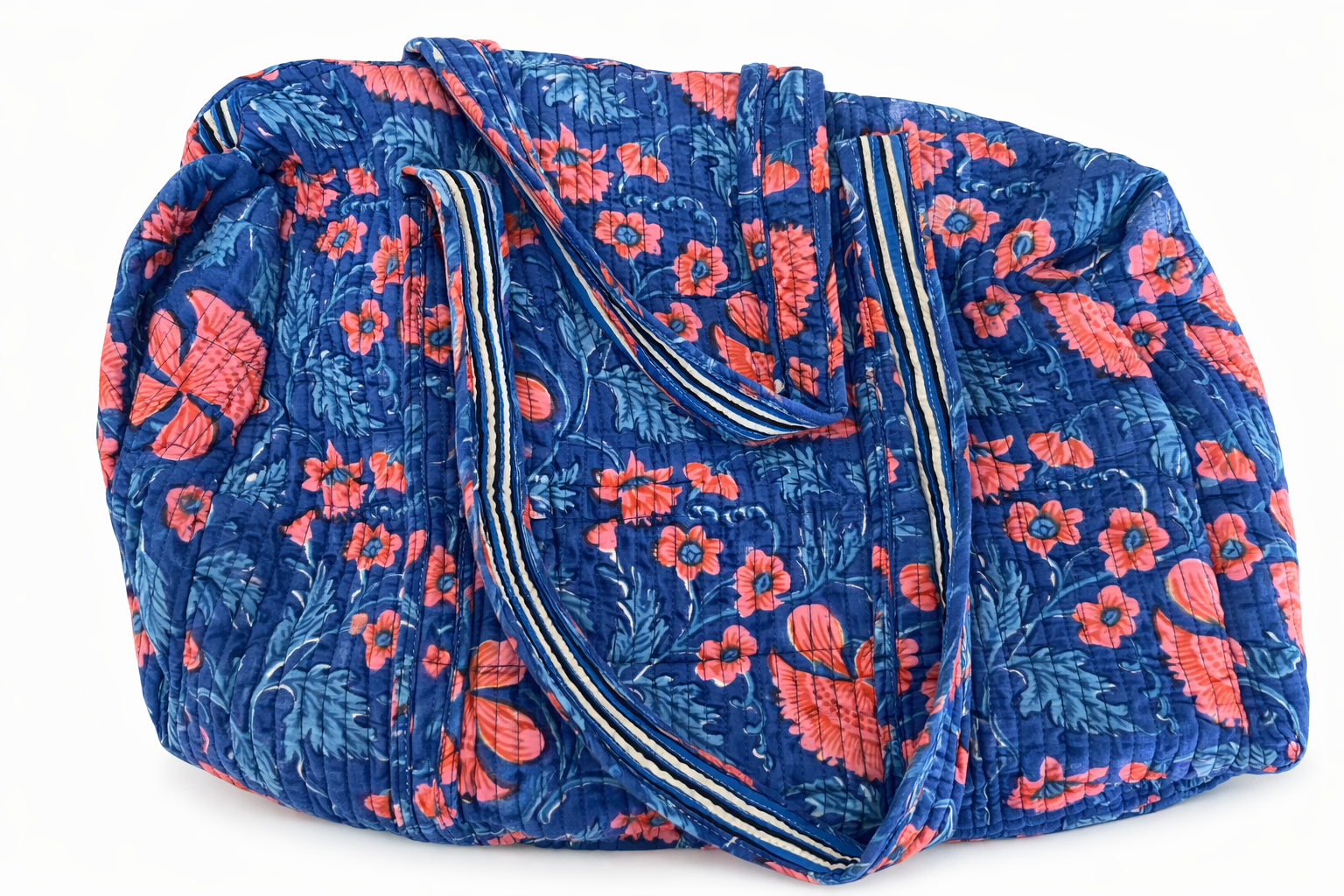 Quilted Cotton Duffle Bag