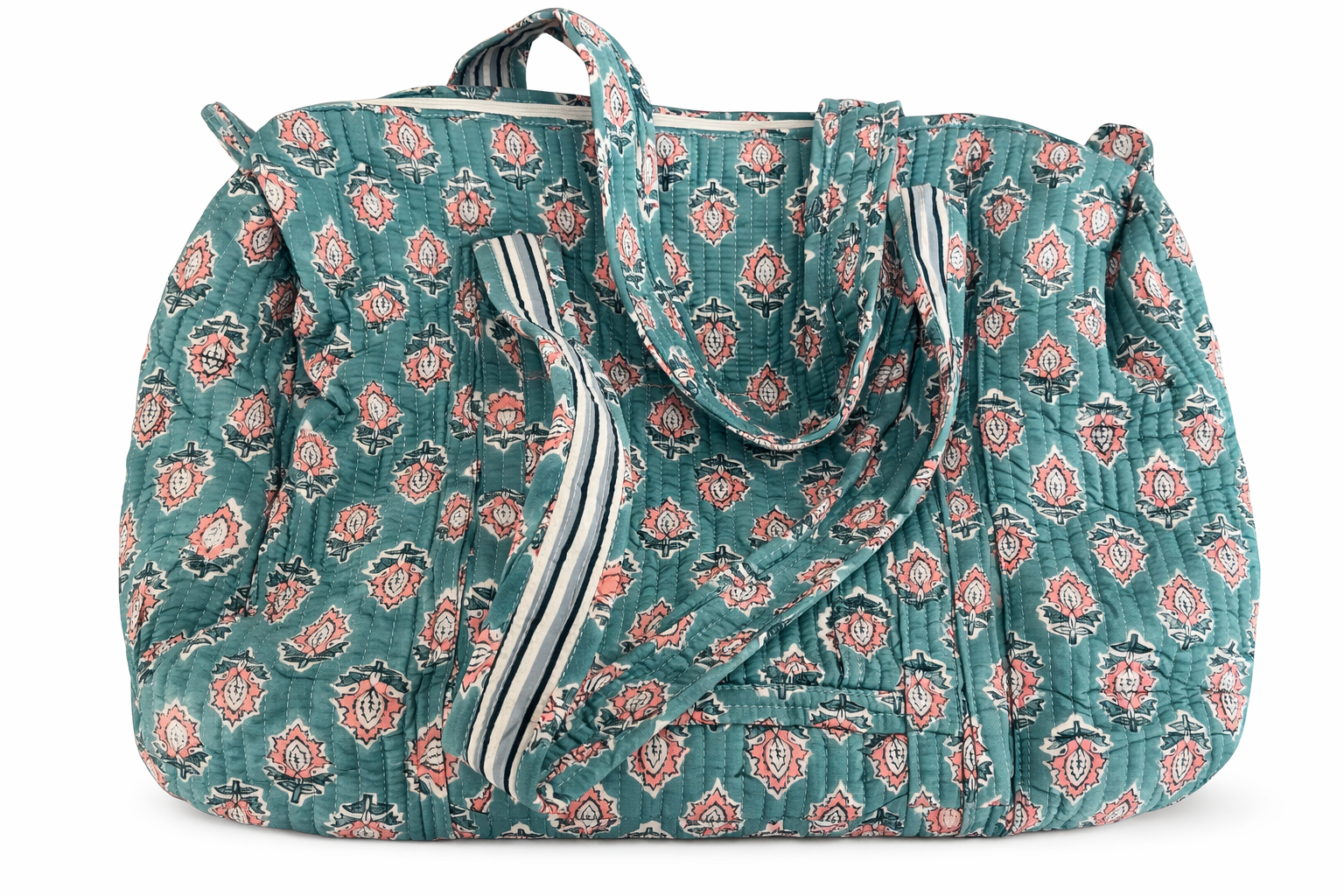 Quilted Cotton Duffle Bag