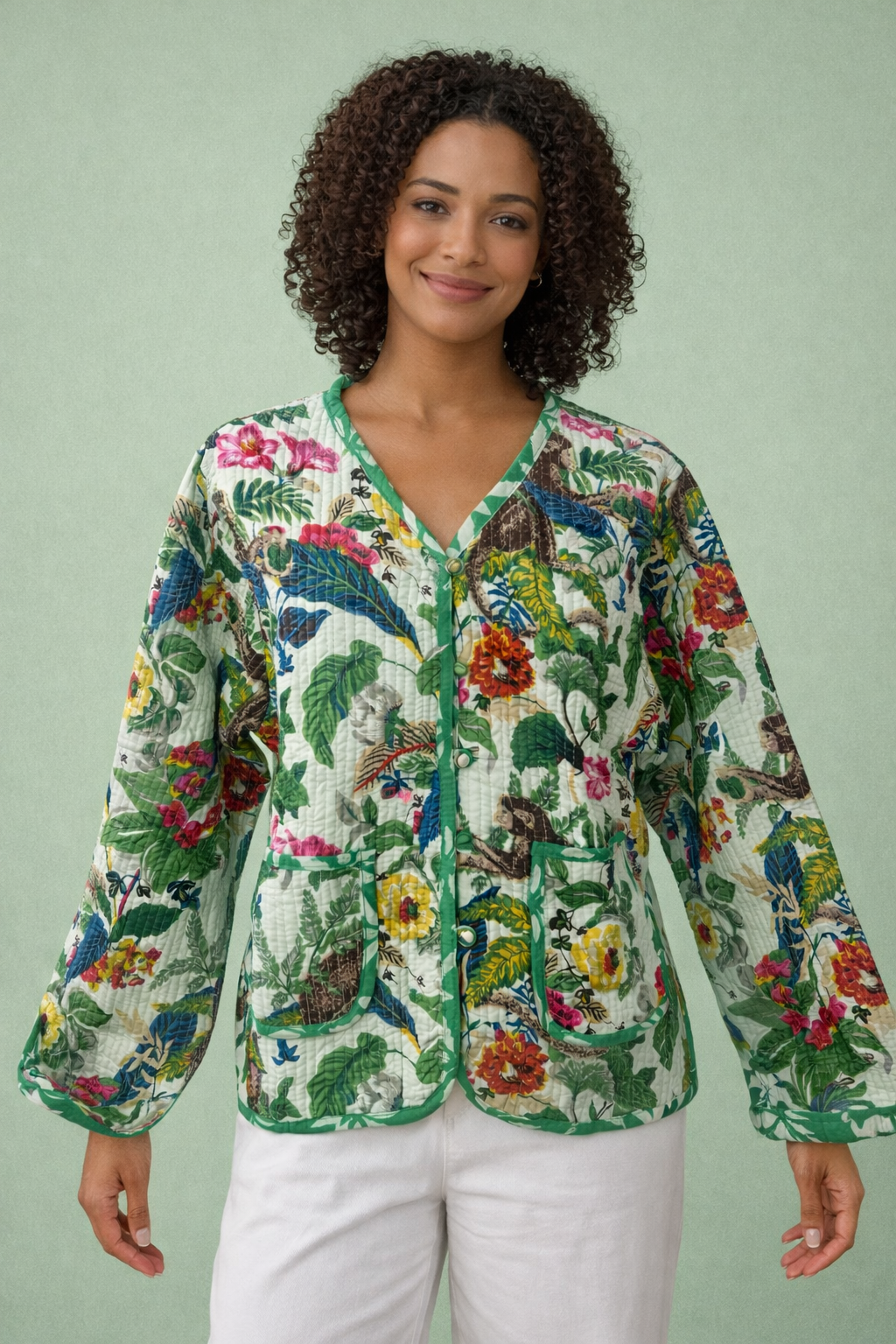 Quilted Reversable Cotton Jacket