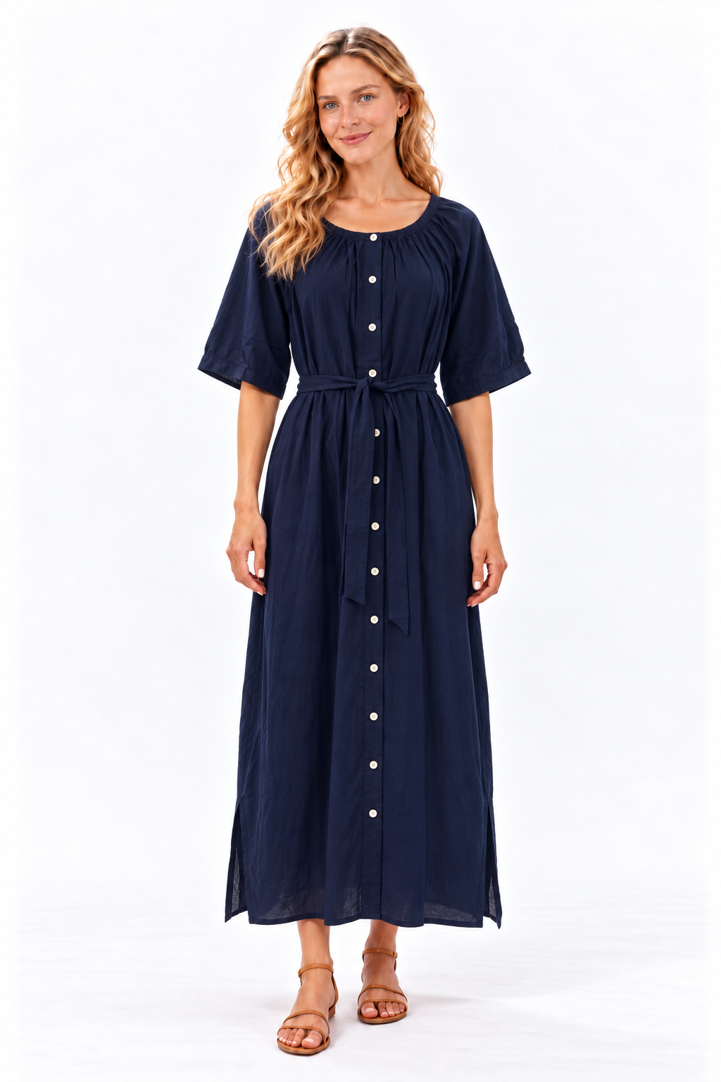 Short sleeve shirt dress