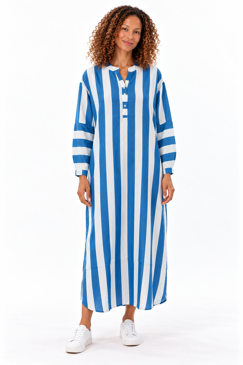 Button Stripe Dress