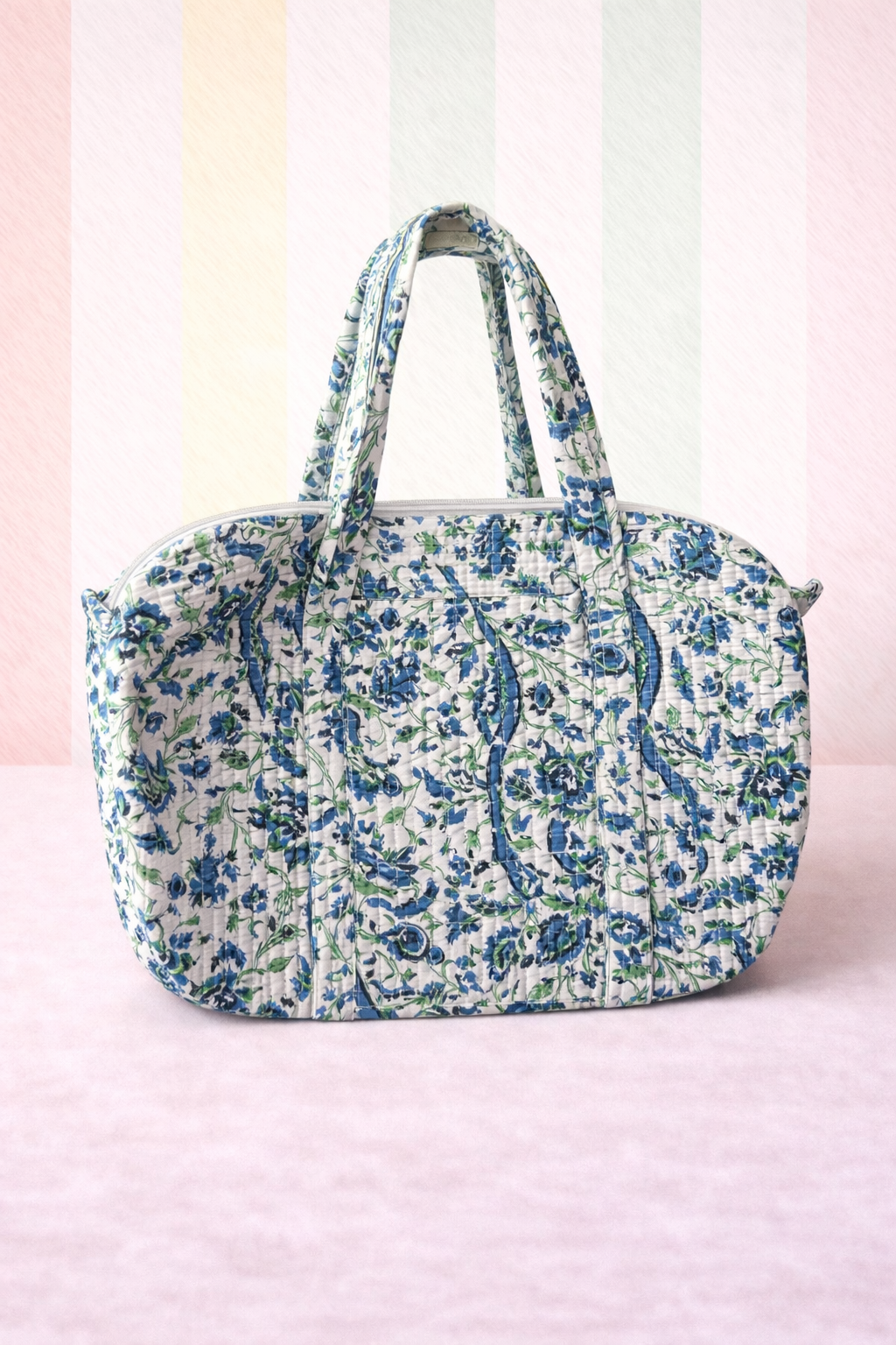 Quilted Cotton Duffle Bag