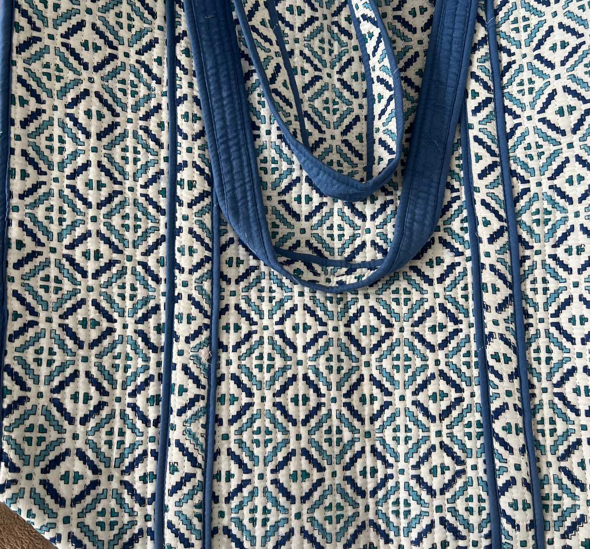 Quilted Large Cotton Tote bag