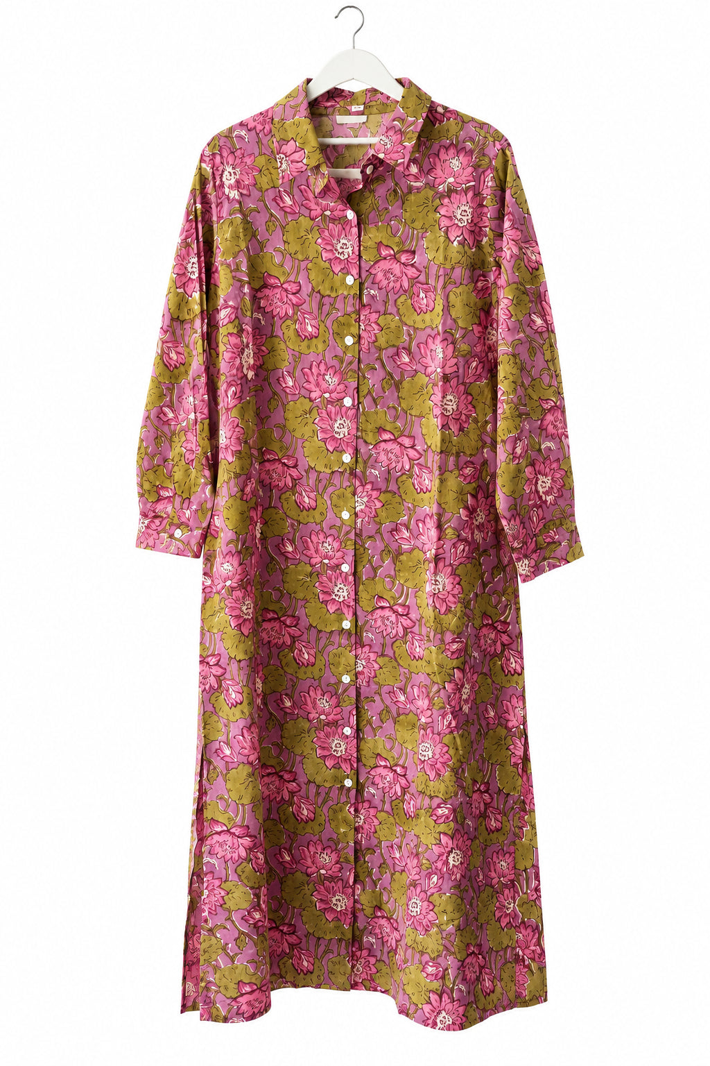 Cotton shirt dress