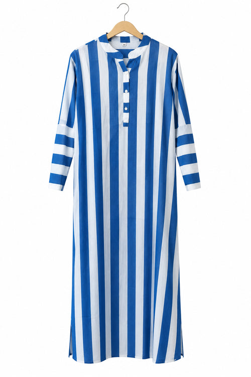 Button Stripe Dress